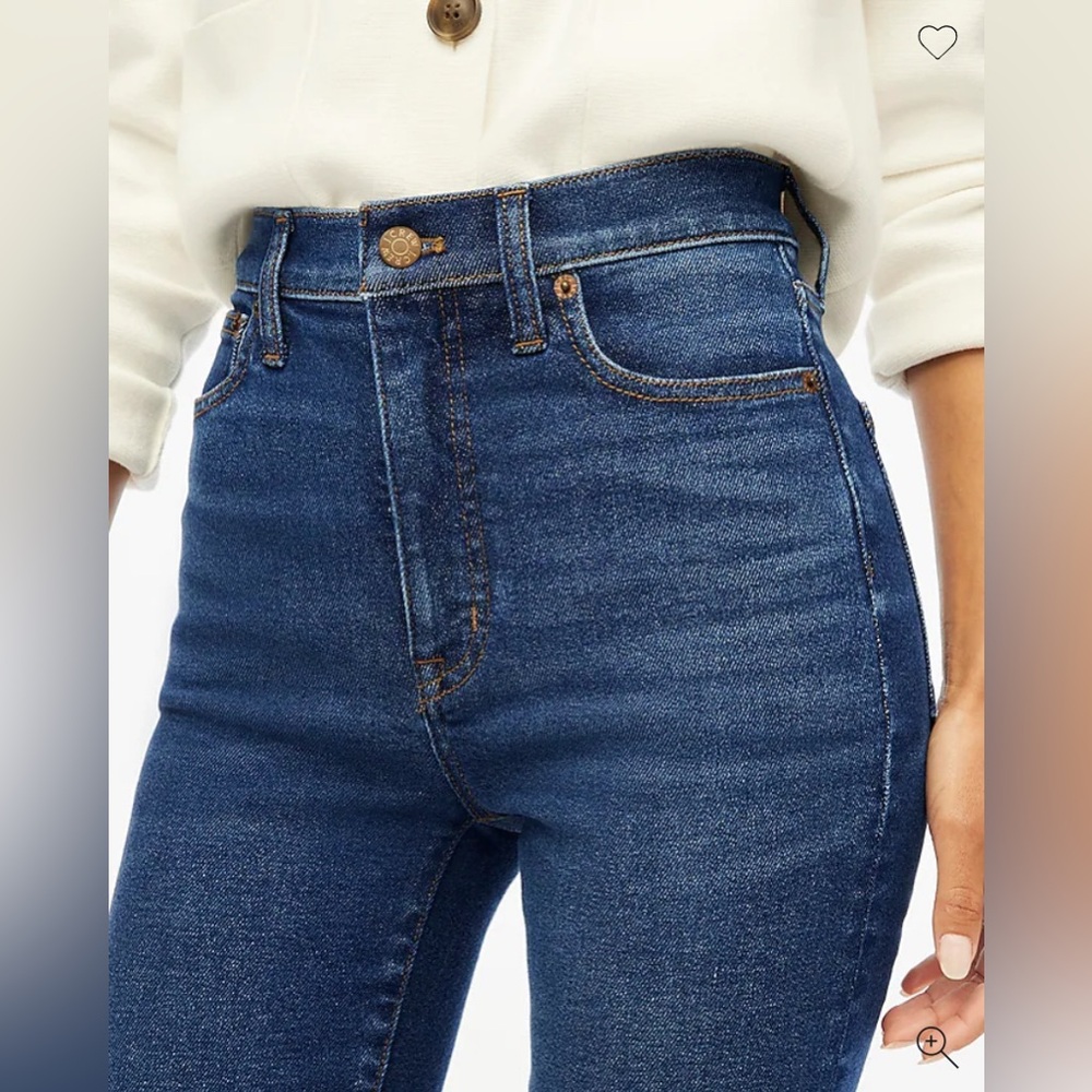NEW JCrew Stovepipe Signature Stretch High Rise Jeans Size 29